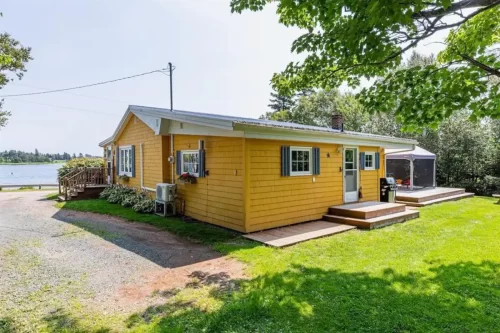 Yellow Home on The River
